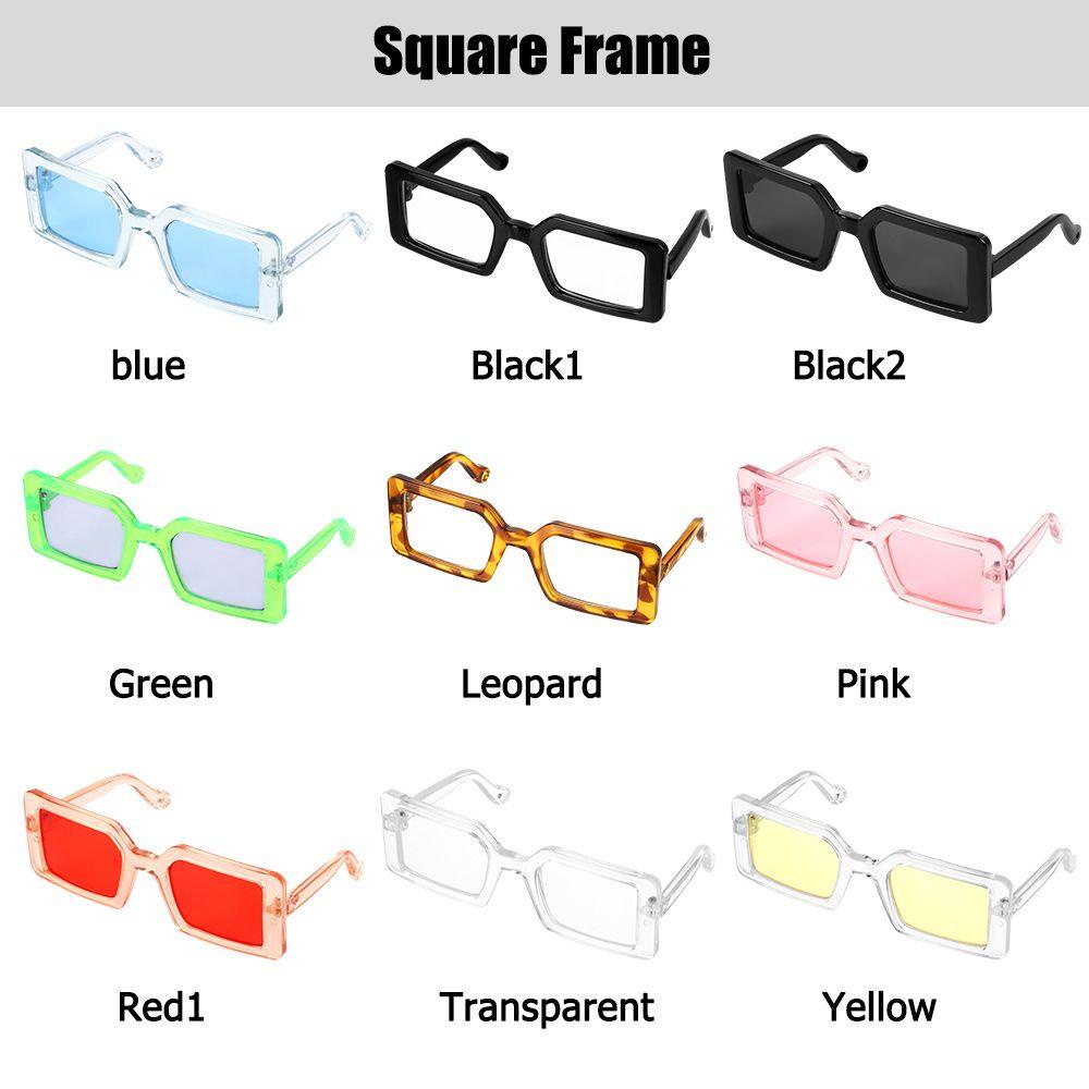 Solighter Kacamata Kucing Fashioning Bingkai Segitiga Cermin Multicolor Kacamata Anjing