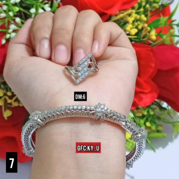 Gelang  Bangkok Permata Mewah Free cincin (COD)