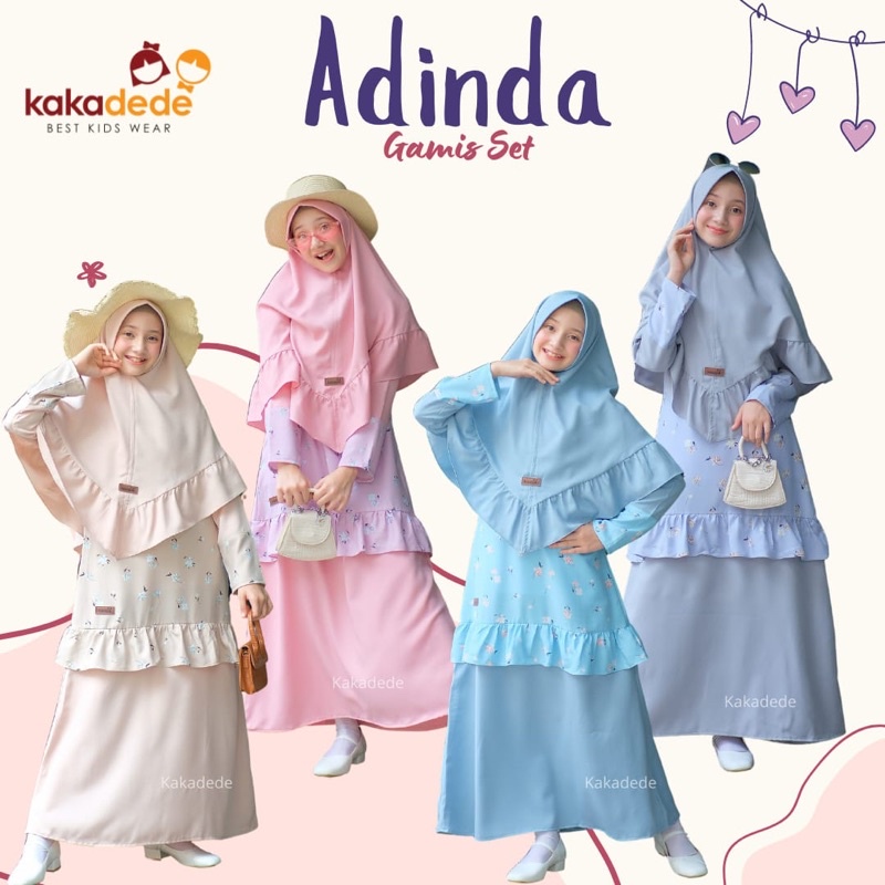 gamis anak tanggung adinda dress zilfikids