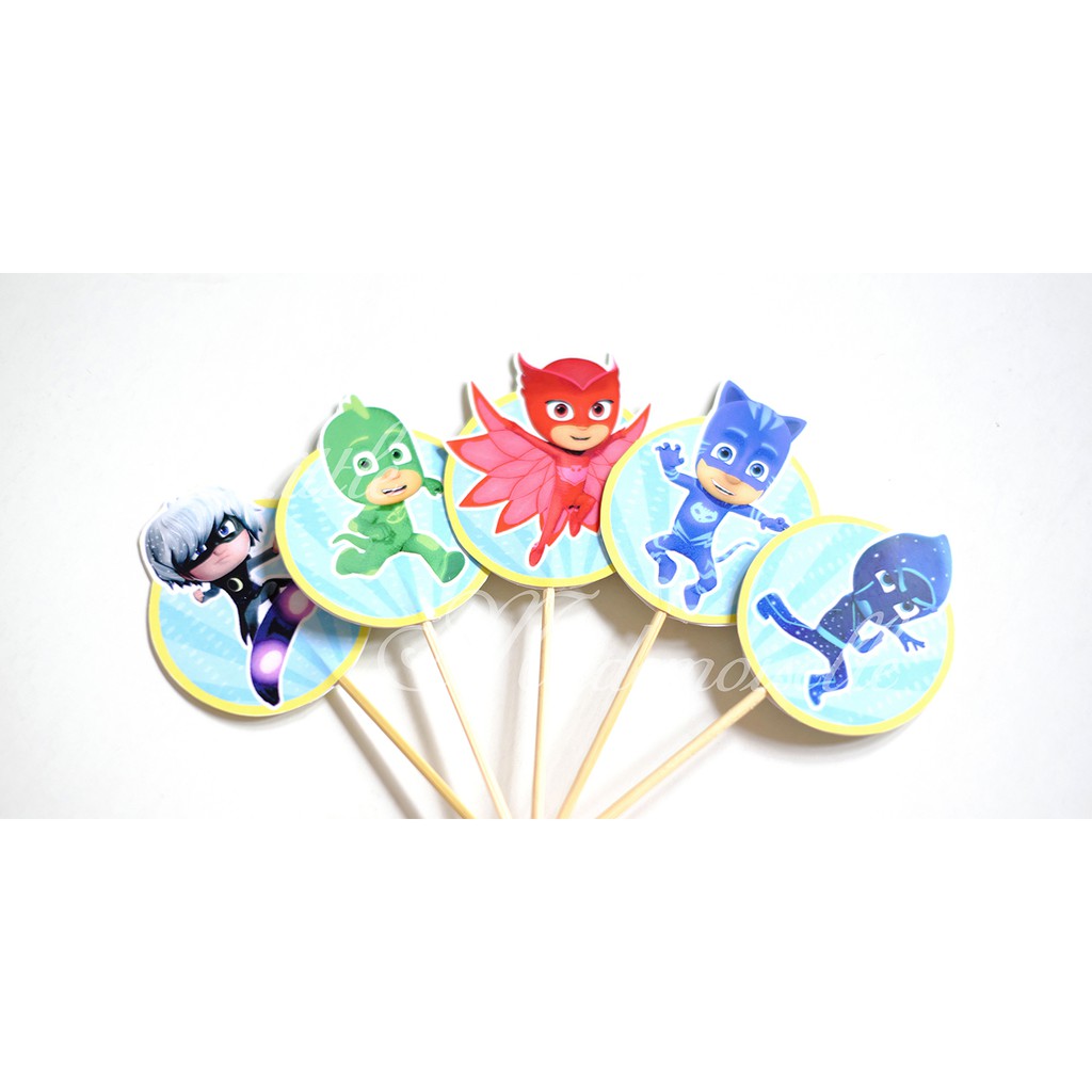 Terlaris Cupcake Topper Pj Masks nGOJ0NcBA5WAL