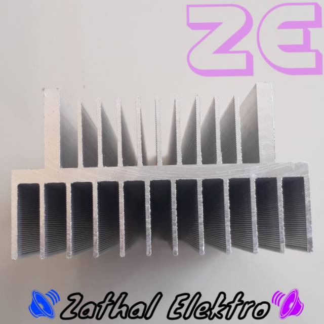 Heatsink 3U Builtup 23Sirip 20cm Tebal