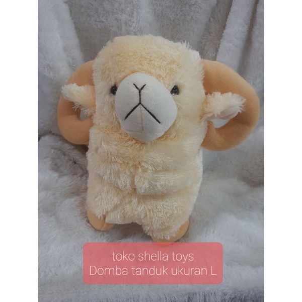 Boneka Domba tanduk 27cm mainan #shopeehaul#murahlebay#racunshopee