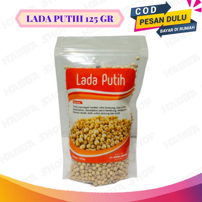

Lada Putih Bubuk Merica 125gr