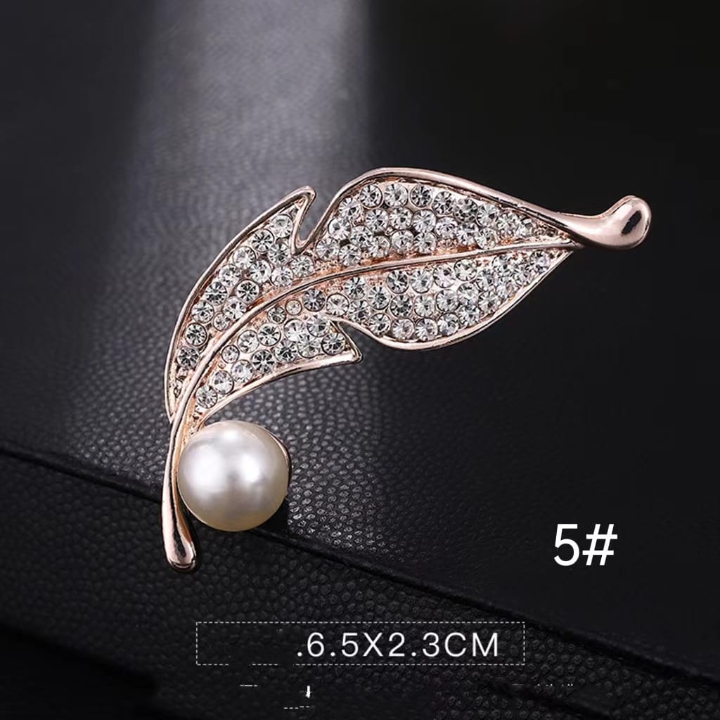 Elegant Pin Bros Cantik ala Korea - premium brooch - aksesoris hijab - bros kebaya