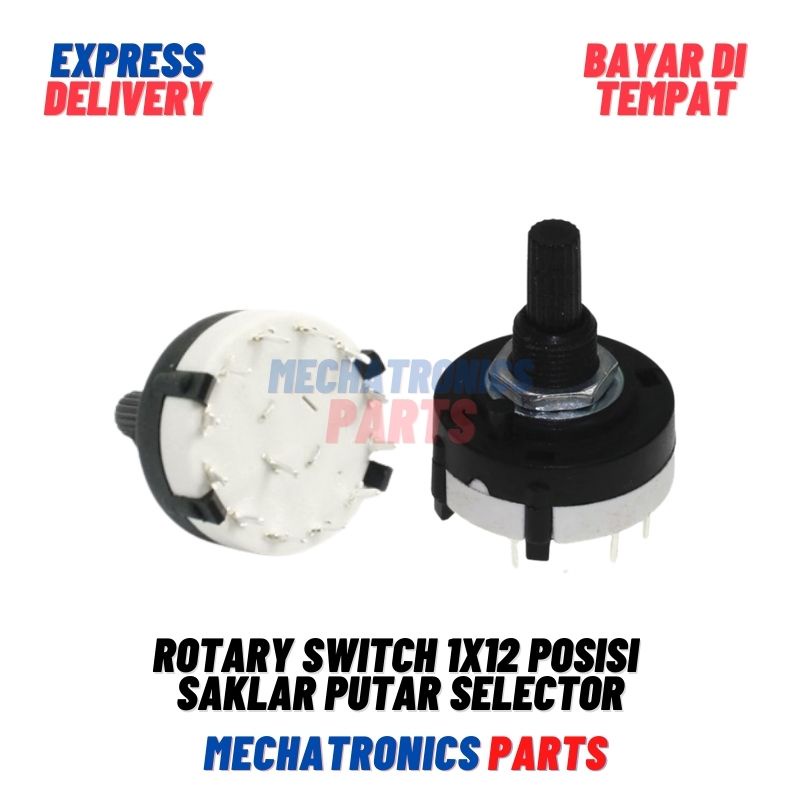 Rotary Switch 1x12 Posisi Saklar Putar Sakelar Selector Selektor