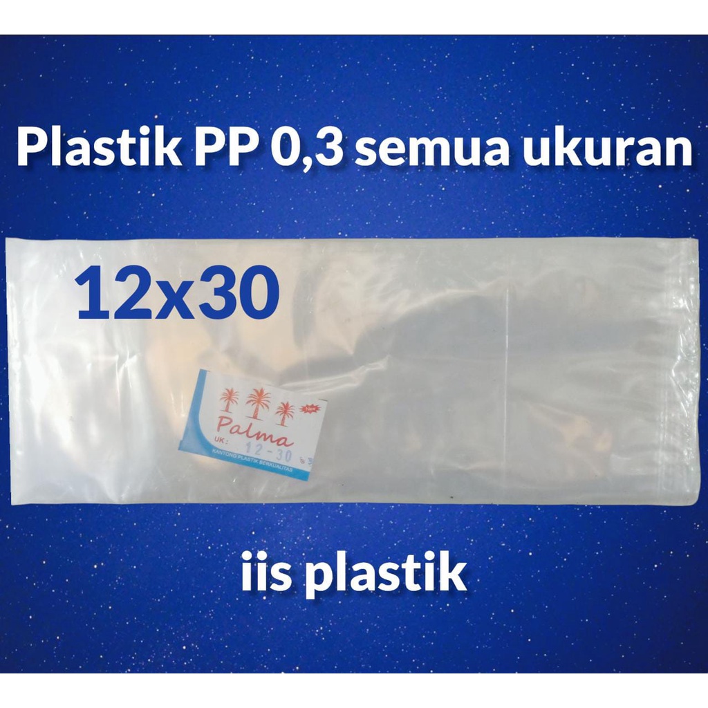 kantong plastik PP bening UMUM / plastik asesoris / lumpia kue kering dll / plastik bening semua ukuran