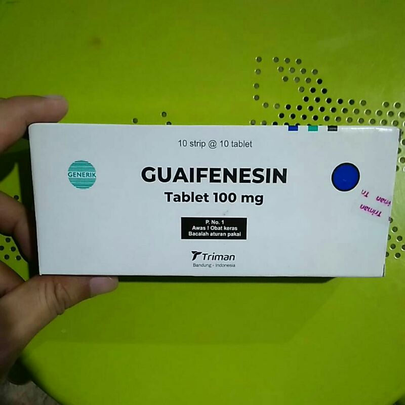 GUAIFENESIN&lt;GG&gt;TABLET (Pengencer+Keluarkan Batuk Berdahak)