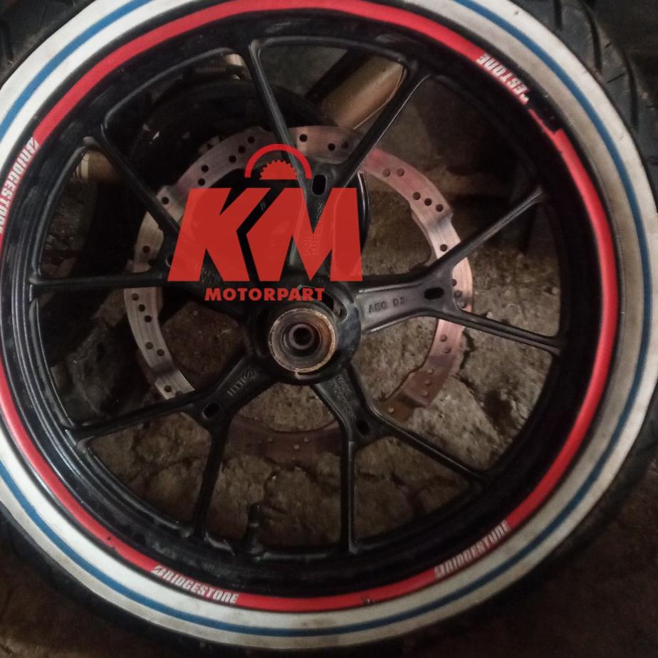 ✾ Lis Ban List Ban Motor Ring 14 Ring 17 Motor Matic dan Bebek Putih Biru Merah Untuk Motor Beat Var