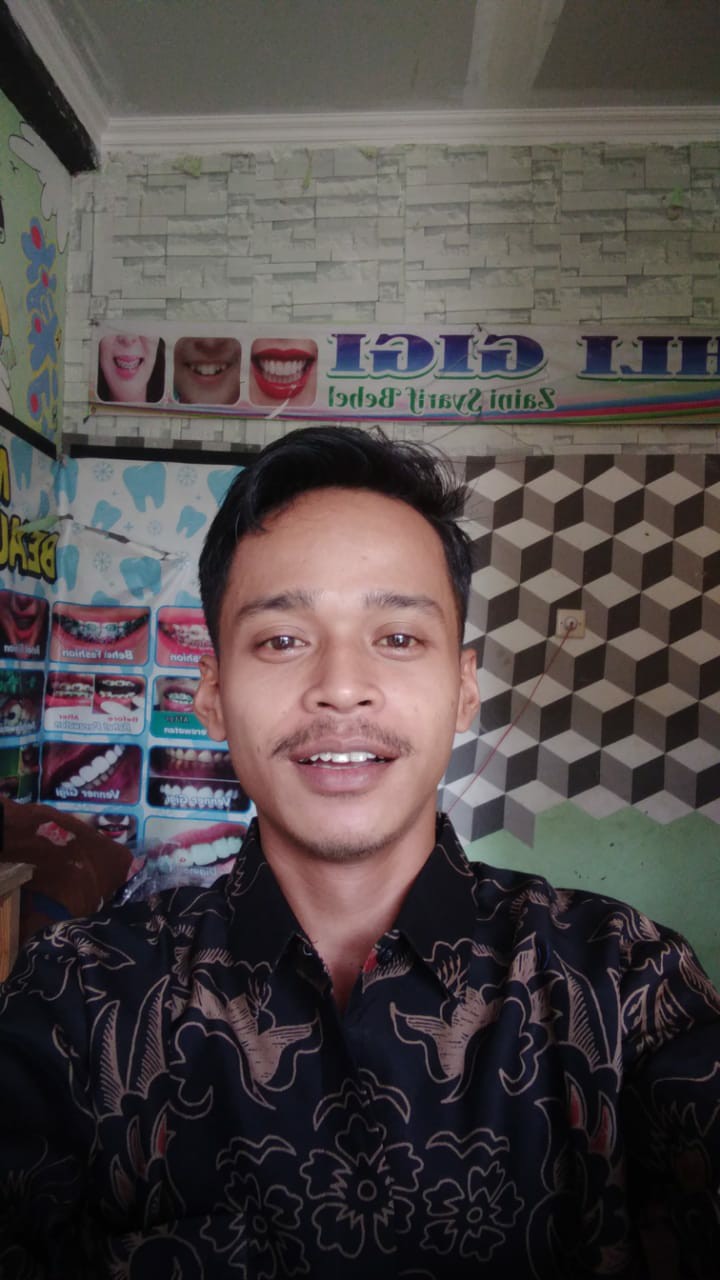 Prabowo Kemeja Batik Pria Lengan Panjang Slimfit Katun Printing Hem Baju Atasan Kantor Modern