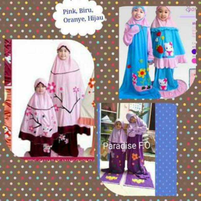 Mukena bordir kain fanel