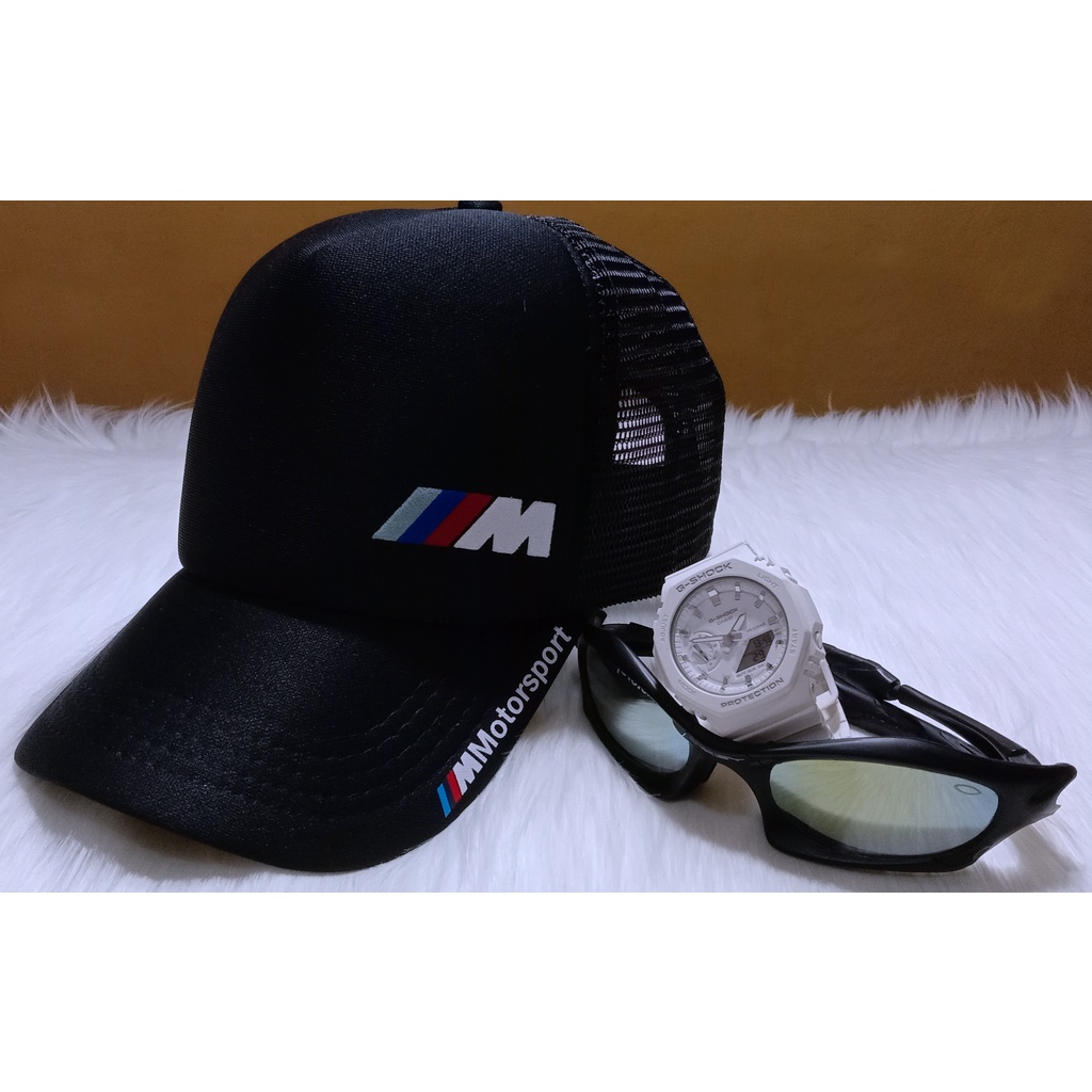 TOPI TRUCKER BMW M LOGO