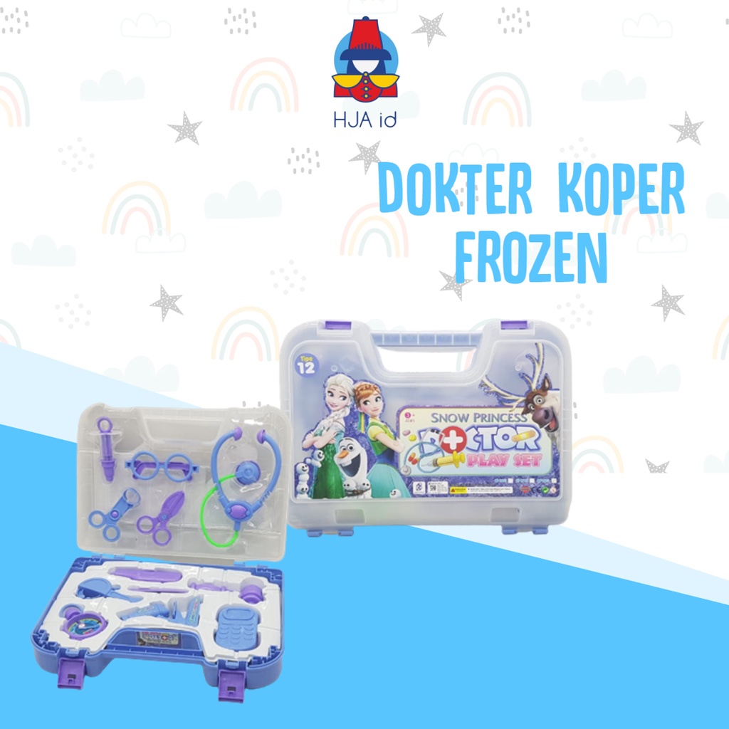 Mainan Dokter Dokteran Frozen Hello Kitty Dokter Playset Koper MAINAN ANAK DOKTER DOKTERAN KOPER SET