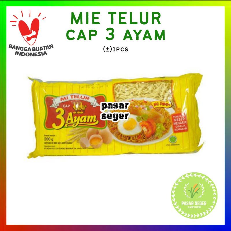 

MIE TELUR CAP 3 AYAM [1 Pack]