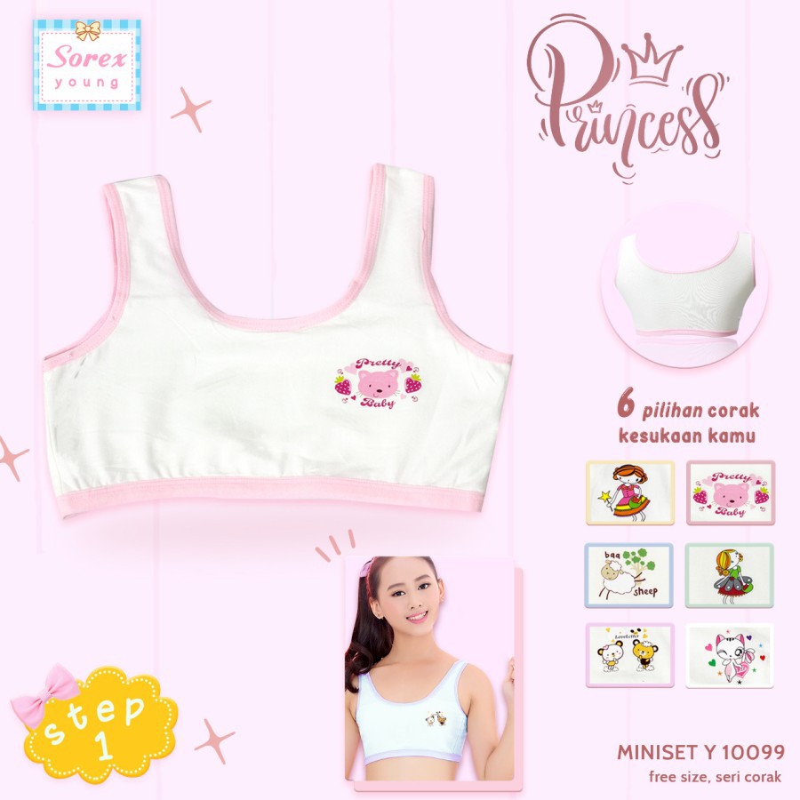 miniset pakaian dalam remaja abg sorex y 1006 1004 1005 1007 10099 step 1 katun tali lebar