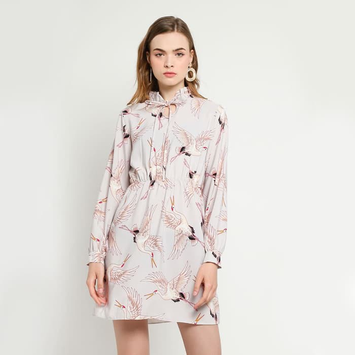 Dress Vintage Korea / Terusan Vintage Crane Dress Korea - ELLIPSES.INC