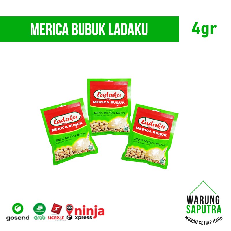 

Merica Bubuk Asli Ladaku Bandung 4g