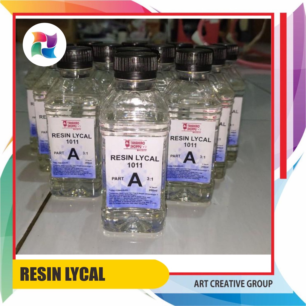 Resin Lycal 1011 ( 250 Gram ) Resin A dan B Super bening