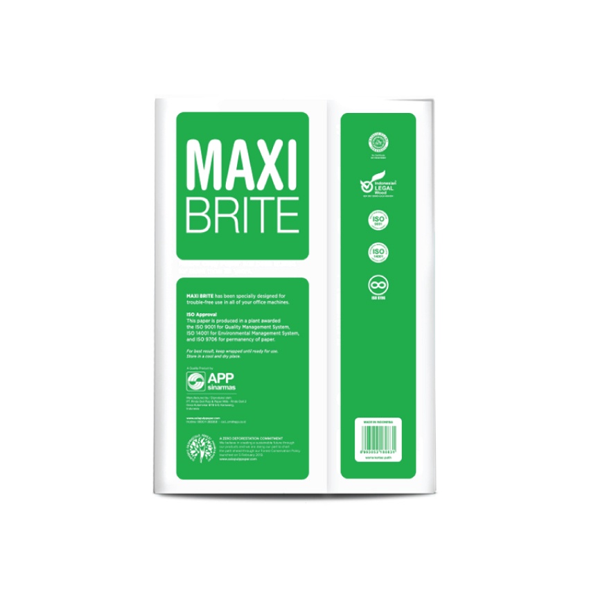 

Promo Maxi Brite Photocopy Paper 70gsm A4 per BOX - MBR PC 70 A4