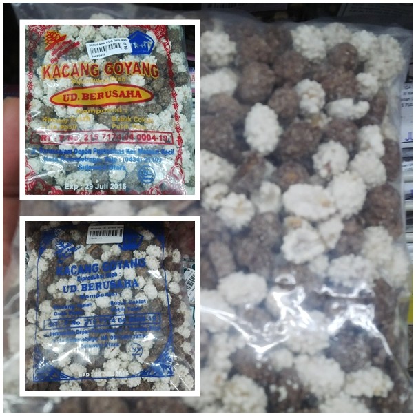 

BERUSAHA Kacang Kembang / Goyang Cokelat Besar 800 gr - Ole - Ole / Jajanan / Cemilan Khas Manado