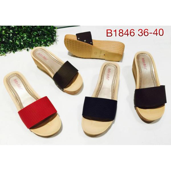 PROMO B1846-UPL sendal sandal wedges jelly bara bara