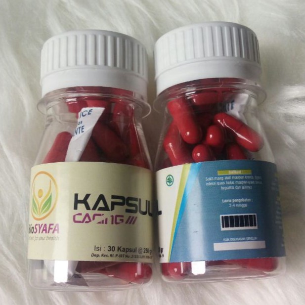 KAPSUL CACING BIOSYAFA Herbal Probiotik Maag Akut / Kronis Tifus