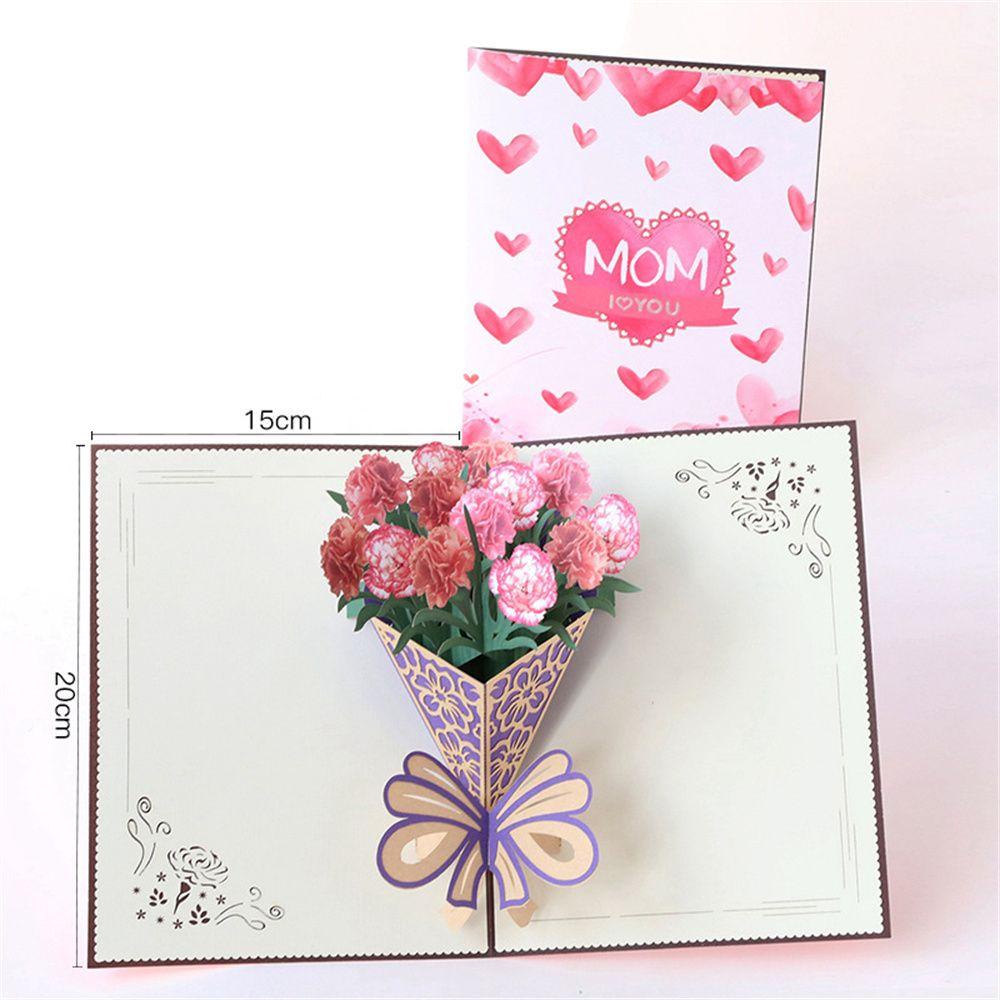 Solighter Mother's Day Greeting Card Kartu Ucapan 3D Handmade Gift Berkah Kartu Kecil