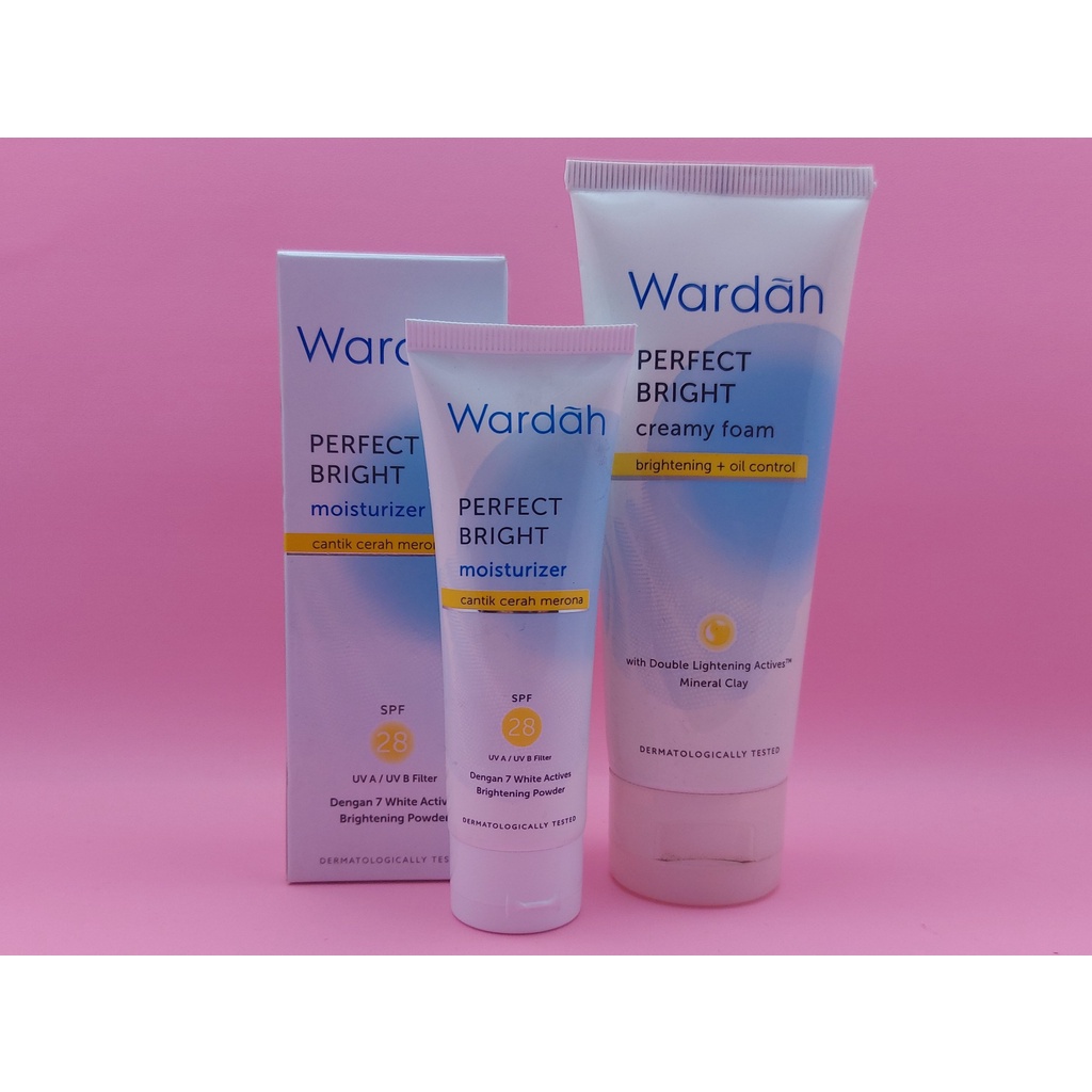 Wardah Paket Perfect Bright Creamy Foam Oil Control SPF28