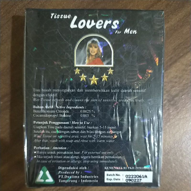 Tissue super magic lovers perbox isi 6 sachet