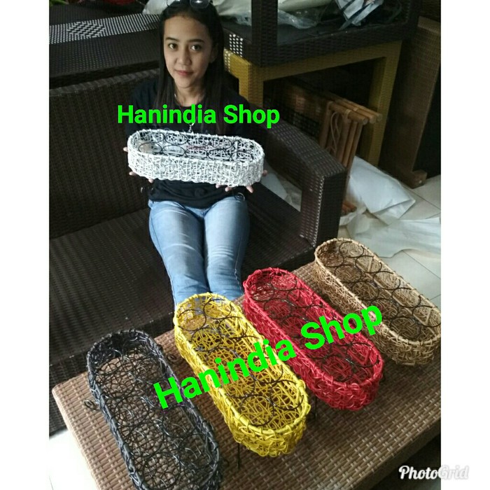 TERMURAH / VARIASI ROTAN Tempat Air mineral Gelas /Keranjang Aqua Gelas