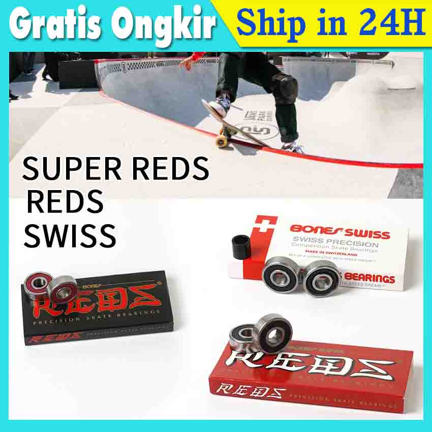 Isi 10 Bearing Skateboard Professional Bearing Abec 9 High Speed Bearing 608rs Untuk Inline Skate Sk