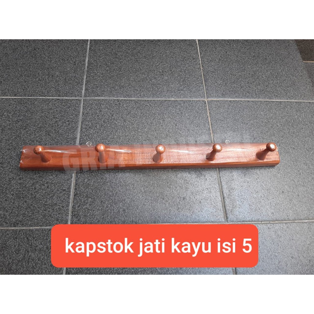 Kapstok Jati Kayu / Gantungan baju Jati Kayu