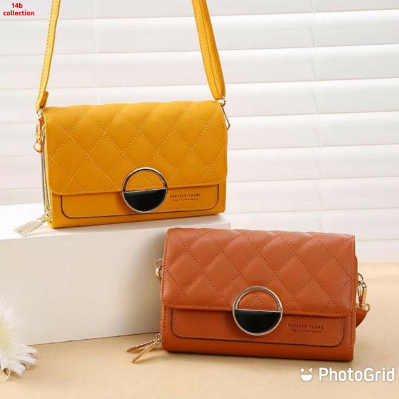 MOEZHA_ Tas Selempang Wanita Tas Kulit Dompet Handbag Tebal Cewek Multifungsi FY C270-7