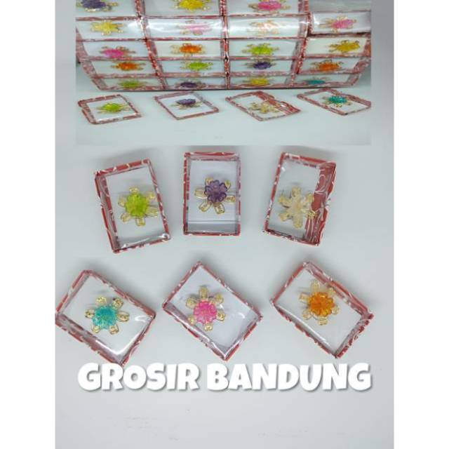 ISI 50 SOUVENIR PERNIKAHAN BROS BUNGA KEMASAN BOX
