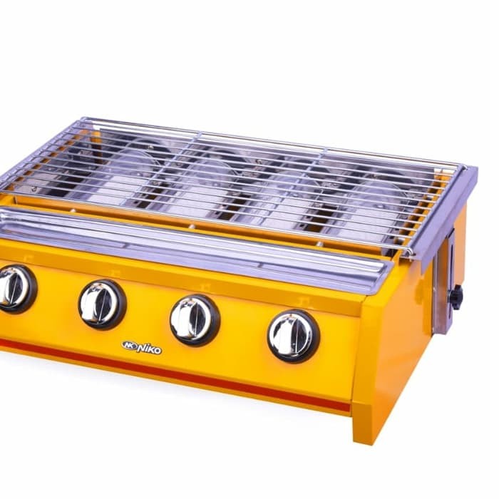 NIKO NK GR4 -LPG BBQ Grill Gas Stove 4 Burner - Panggangan Tanpa asap