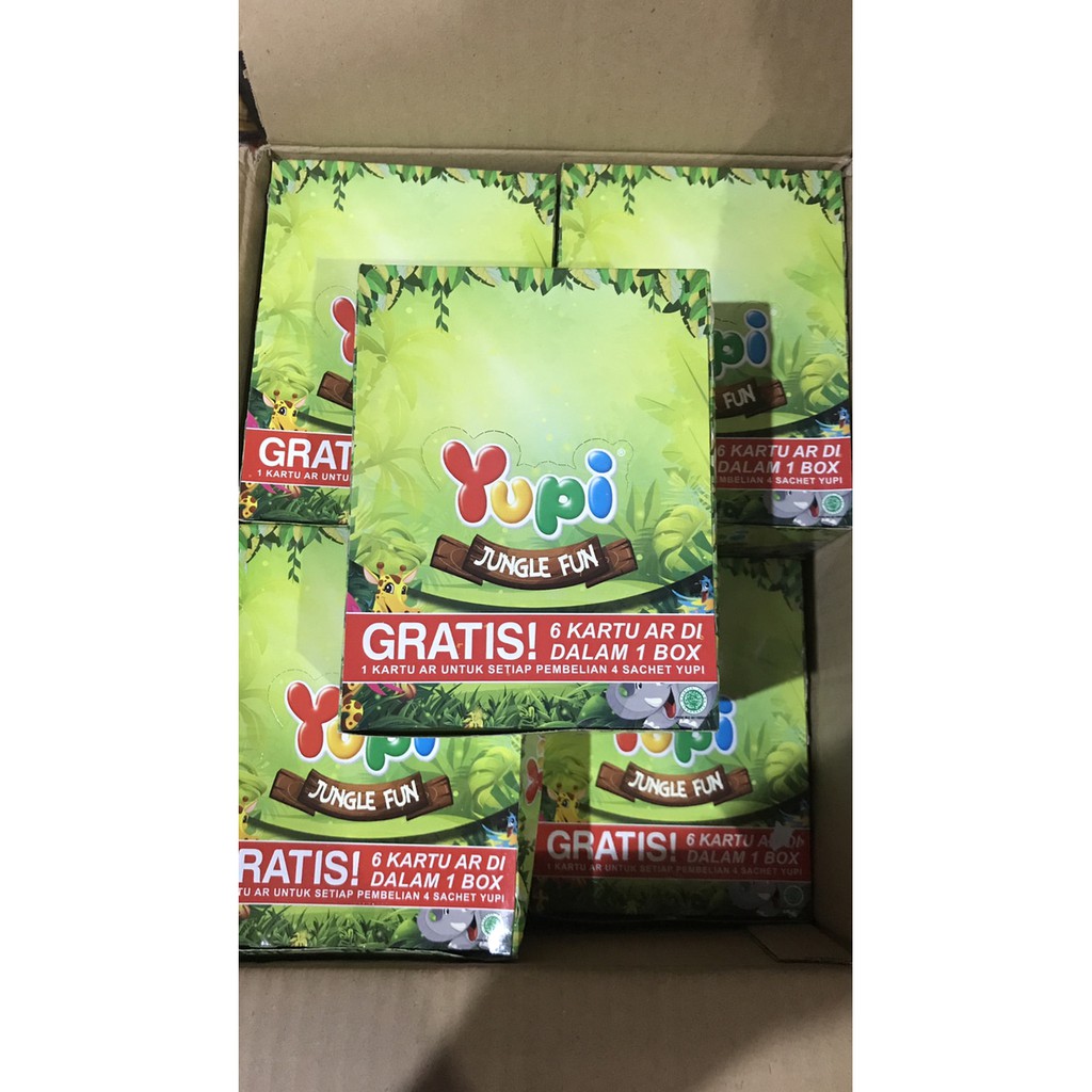 

Yupi Jungle Fun 1 Pak Box Dus 24 Pcs Jelly Manis Permen HHR261