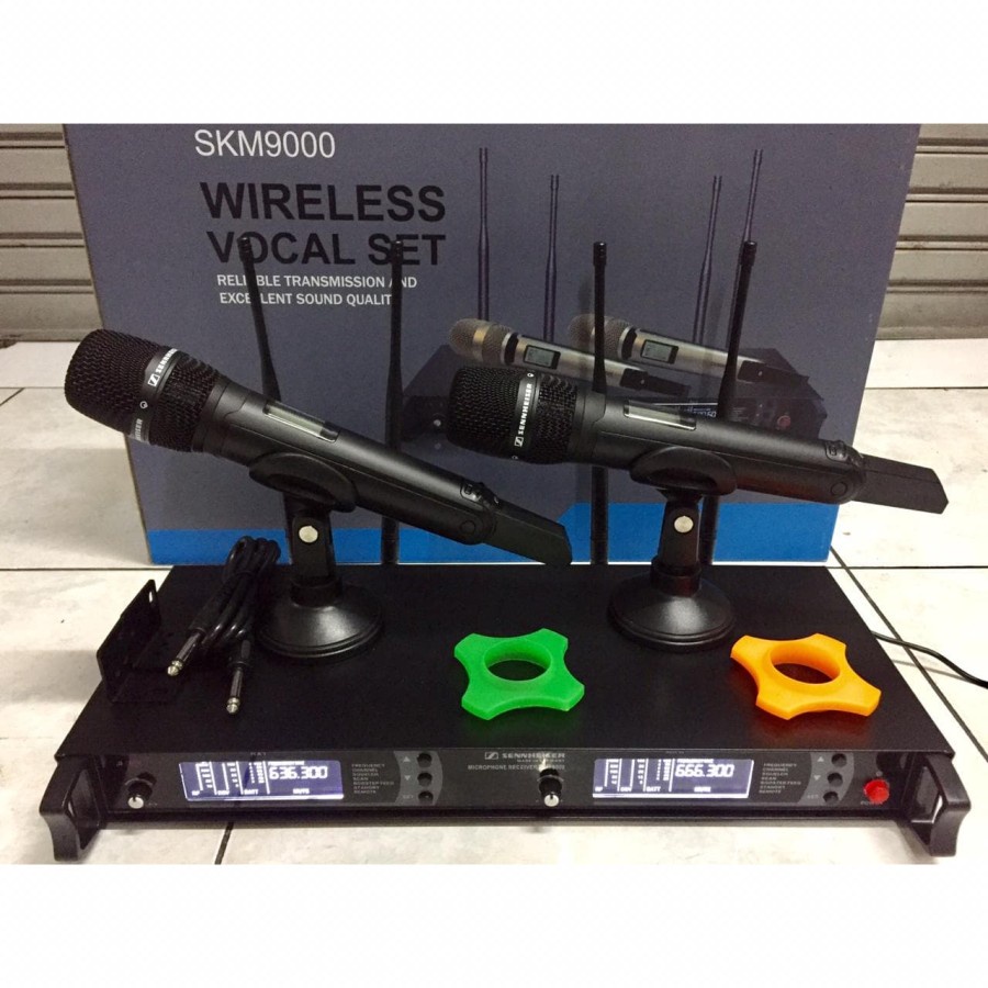 Mic wireless Sennheiser SKM 9000 UHF 2 Microphone SKM9000 HITAM