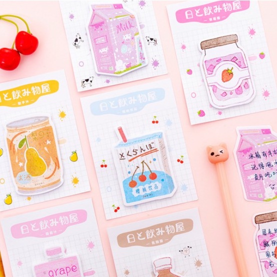 [DZ] ST214 - Memo Notes / Sticky Note Snack Minuman Susu