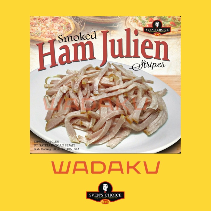 

DAGING HAM ASAP SVEN'S CHOICE HAM JULIEN SMOKED HAM TOPPING PIZZA 100g