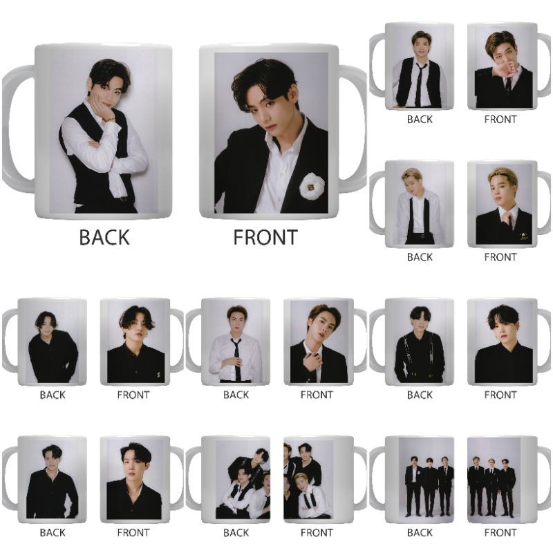 Jual Mug Custom BTS NYEL 2021 - Gelas BTS Mug BT21 gelas BT21 - souvenir kpop BTS NYEL BTS BE BT21 C