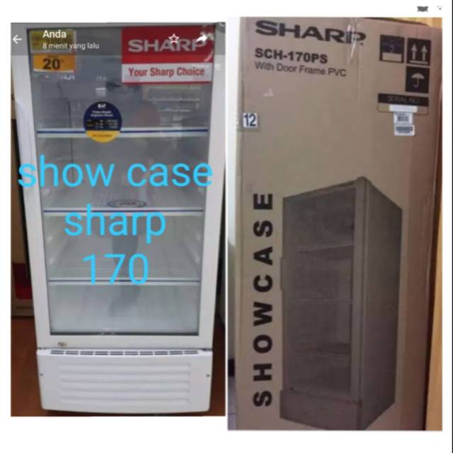 Showcase sharp 170 3 rak