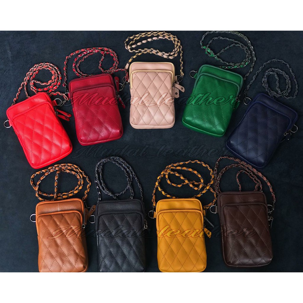 Tas hp kulit asli garut > Korean style > Kulit asli garut