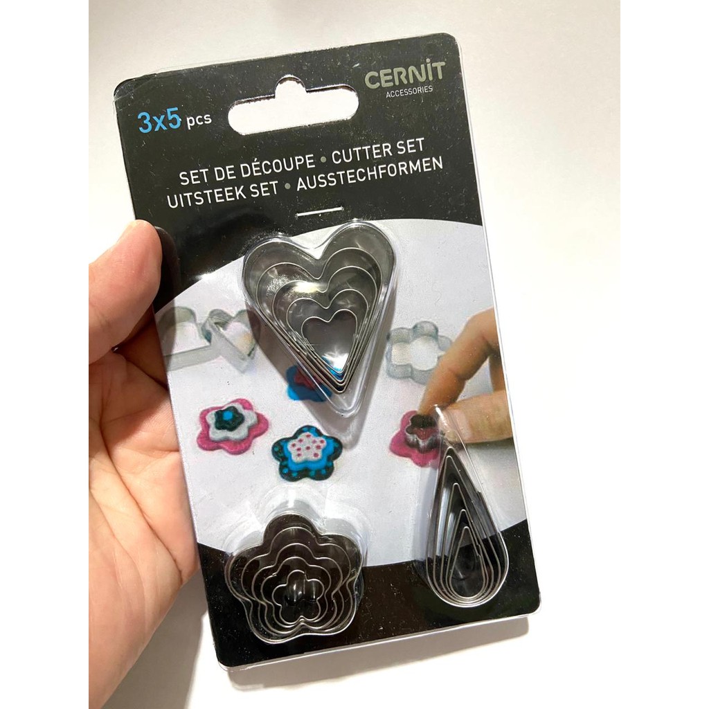 Cutter set craft tools heart flower and water drop