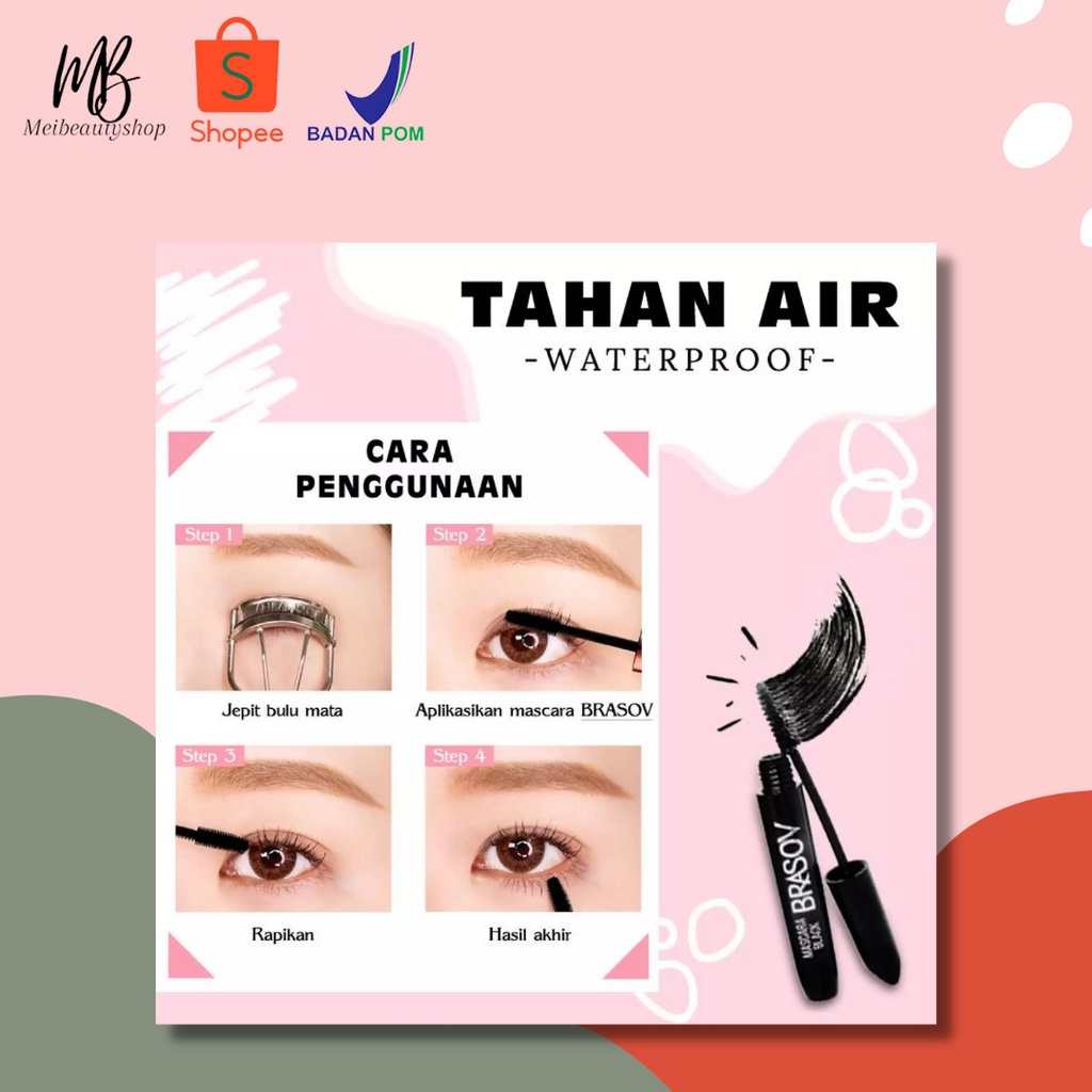 BRASOV (✔️BPOM) Mascara Black 8g | maskara hitam