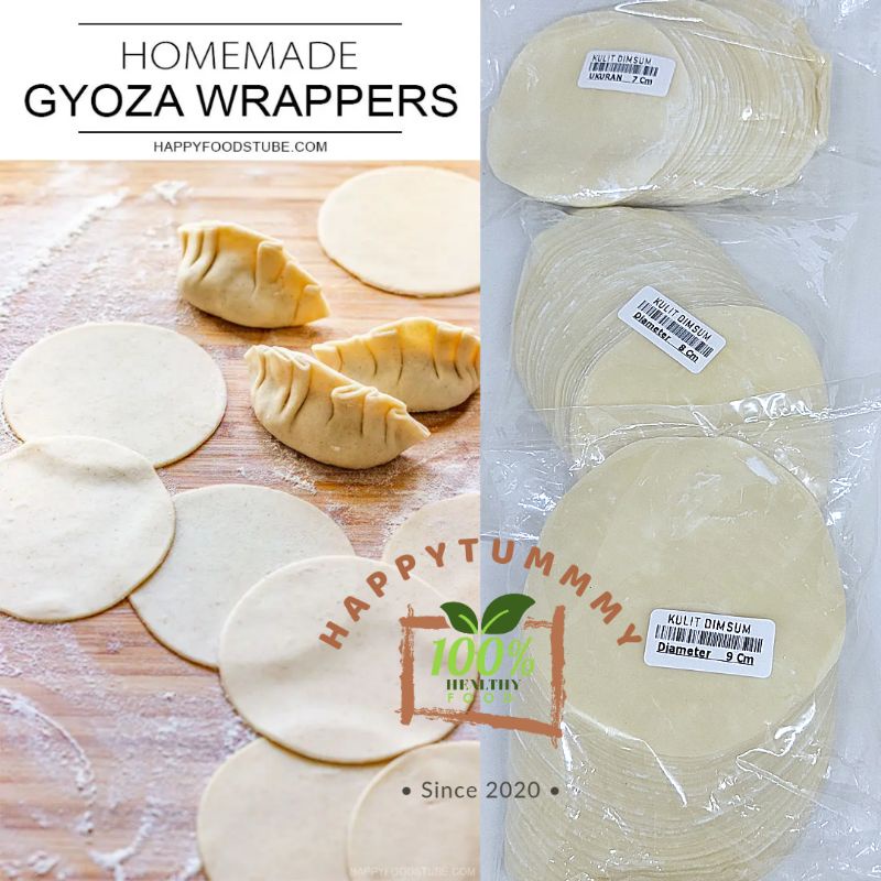 

HPT - Kulit Gyoza / Dimsum / Siomay / Swekiau/Kulit Pangsit Tipis Bulat Murah Halal