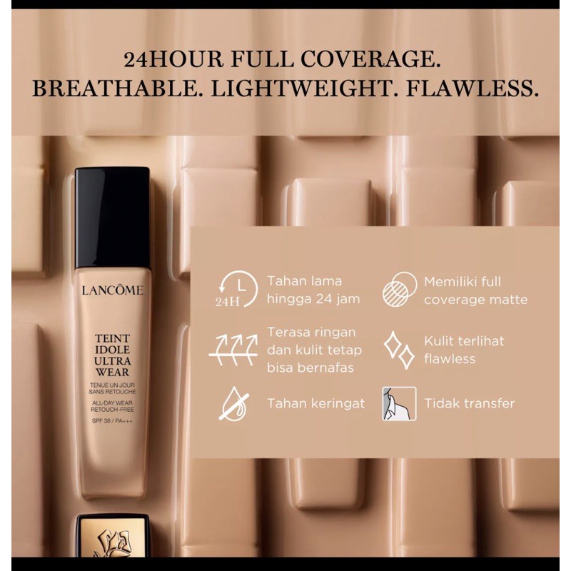 LANCOME  TEINT IDOLE  ULTRA WEAR 24H FOUNDATION