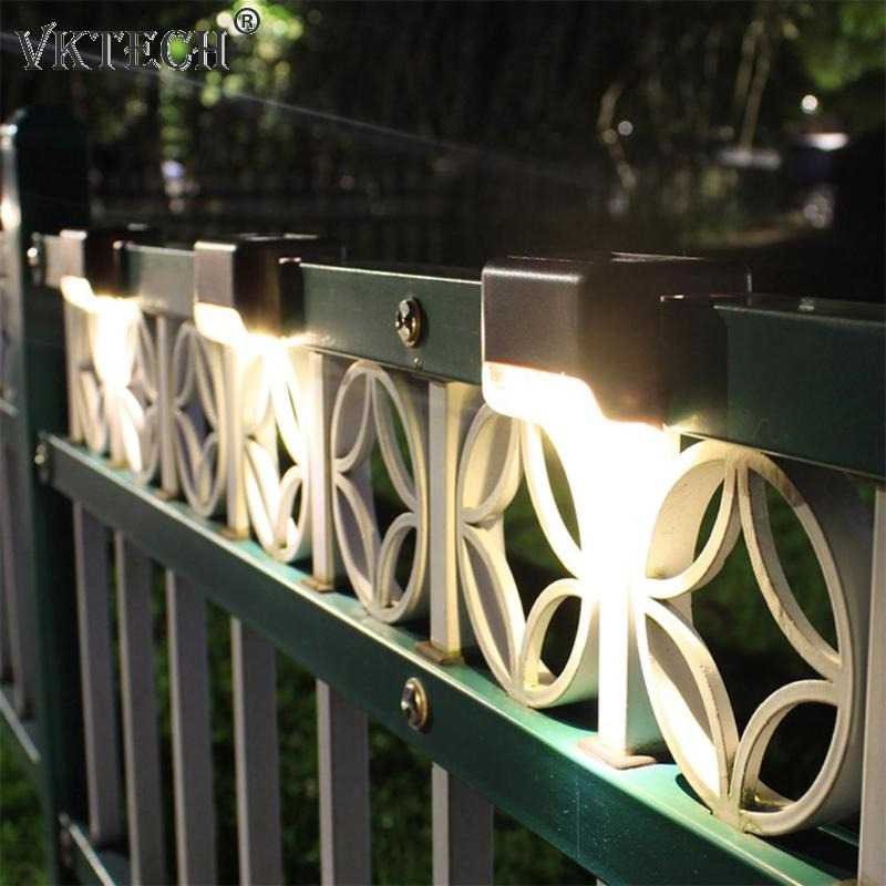 Lampu tenaga surya/taman/Pagar/Tembok/solar cell/panel 1 Set 4 PCS