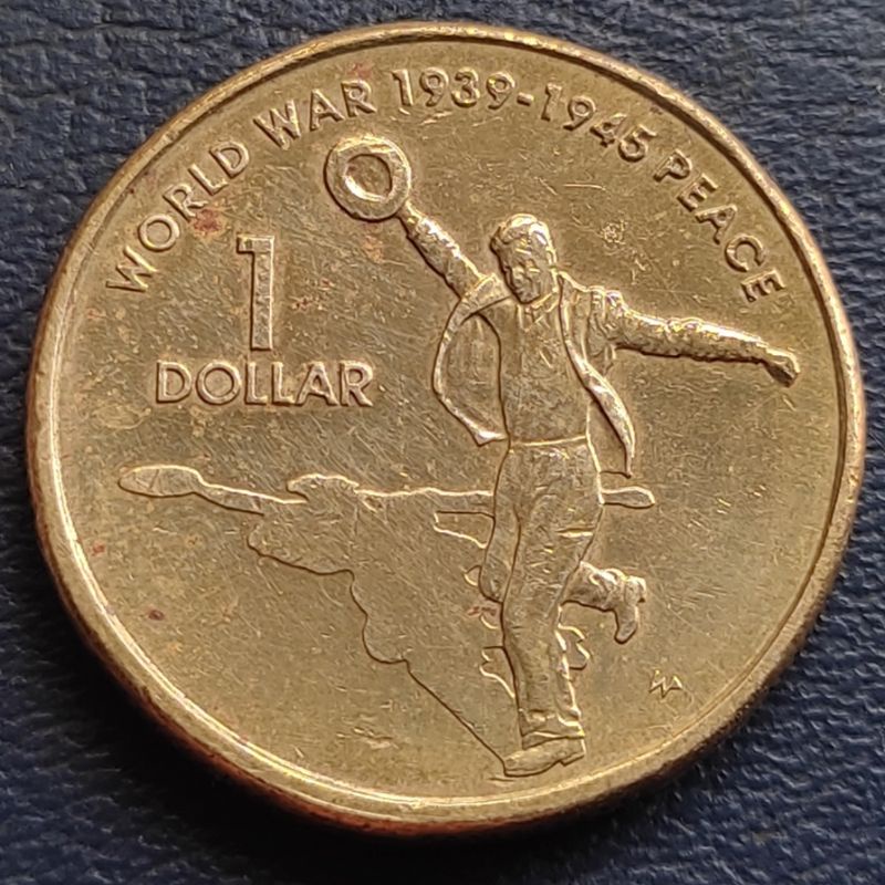 Uang Koin Kuno 1 Dollar Commemorative Australia Tahun Campur