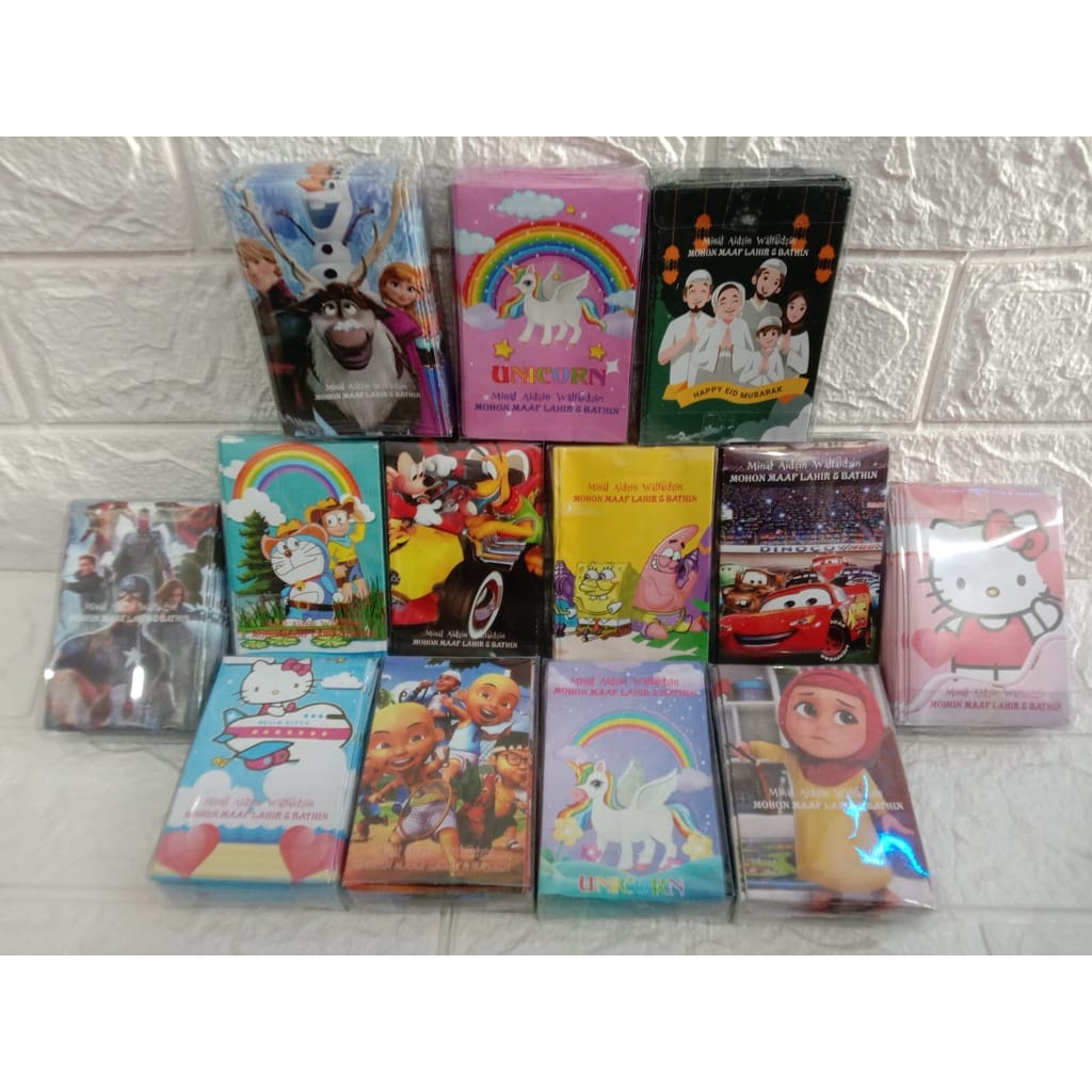 

(ORBT) Amplop Lebaran karakter// LUCU ISI 40 PCS