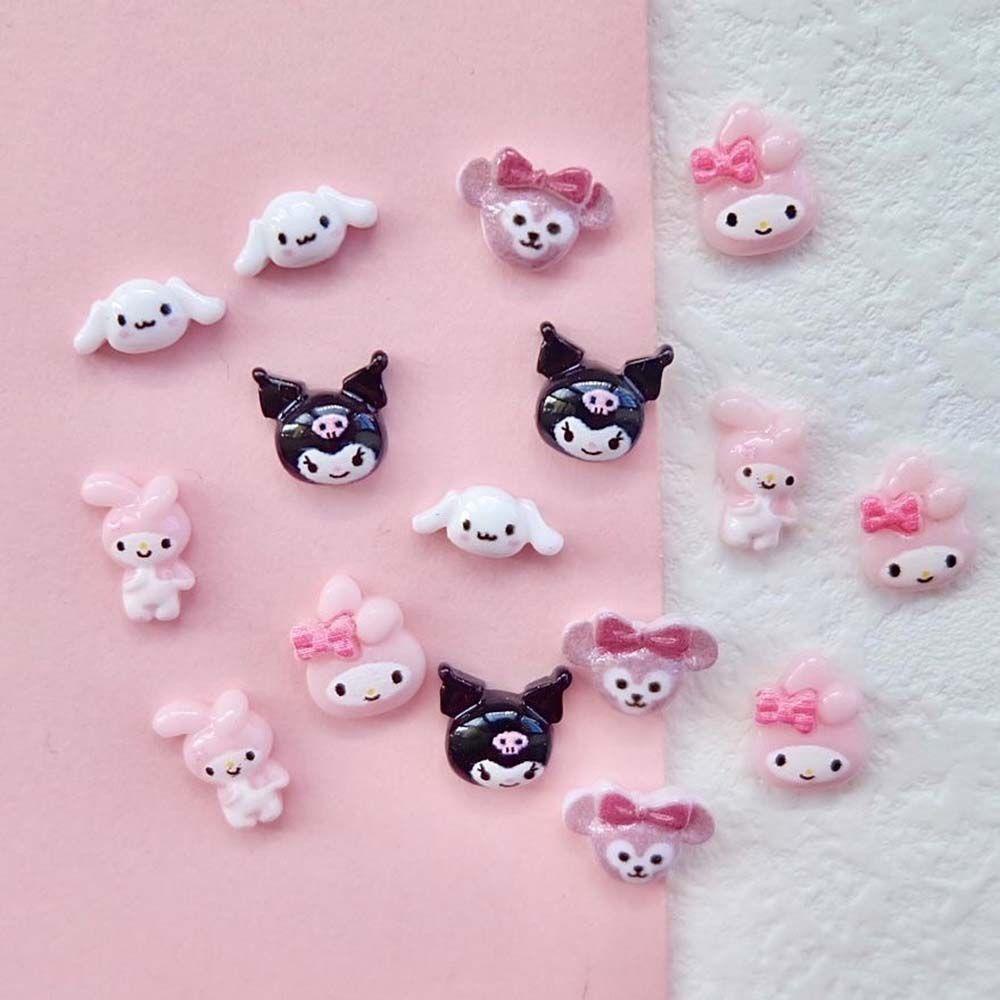 Nickolas1 3D Dekorasi Nail Art Kartun Sweetheart Kucing Jepang DIY Ornamen