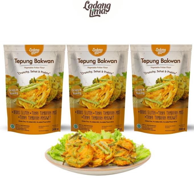 

vikriyansatyaveta5694 3pcs Tepung Bakwan Ladang Lima 200gr TERLARIS TERPERCAYA ORIGINAL